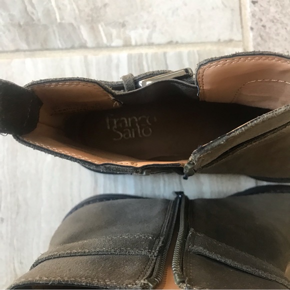 Franco Sarto Meridian Water-Resistant Suede Ankle Boots, Size 8M Women. - Picture 10 of 12